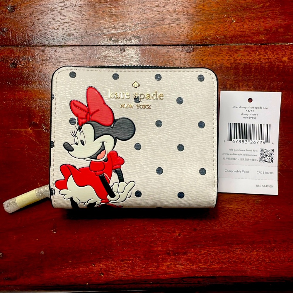 Kate Spade Minnie Mouse bifold wallet